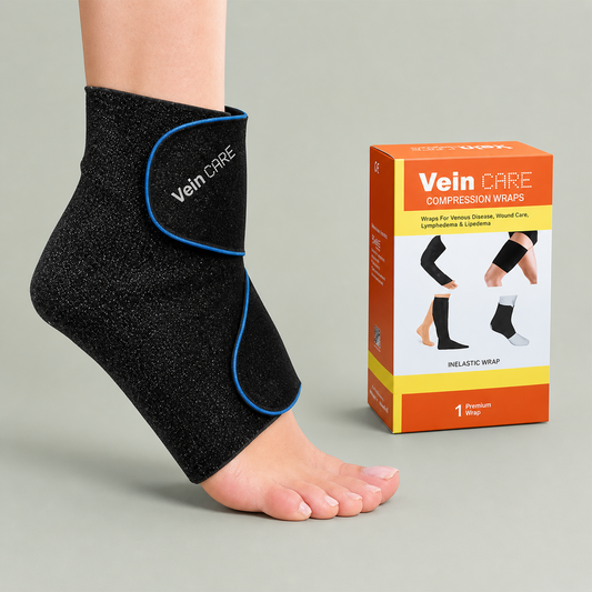Vein Care Compression Ankle Wrap: Flexible Support for Better Stability, Circulation &amp; Everyday Comfort