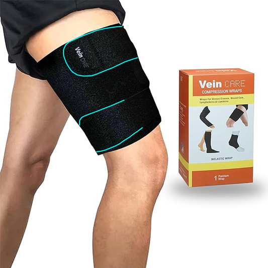 Vein Care Compression Thigh Wrap: Targeted Support for Upper Leg Swelling &amp; Circulation