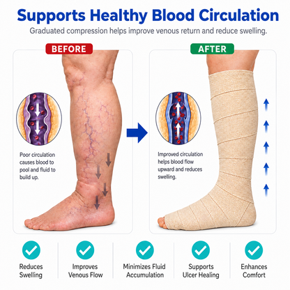 Vein CARE 4 Layer Compression Bandage for Venous Leg Ulcers