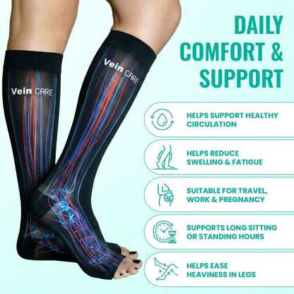 Callidora Compression Stockings for Travel & Pregnancy – Light Support, All-Day Comfort