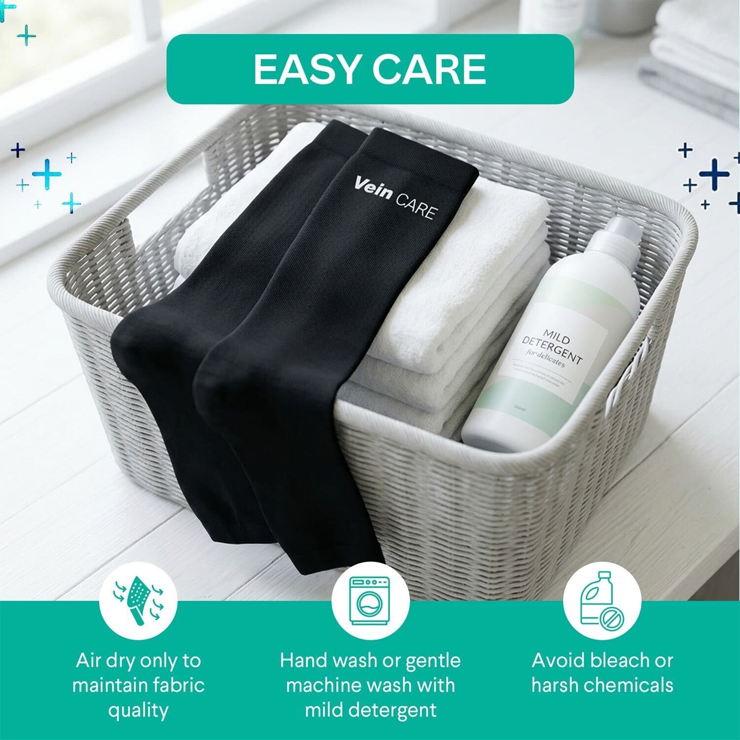 Callidora Compression Stockings for Travel & Pregnancy – Light Support, All-Day Comfort