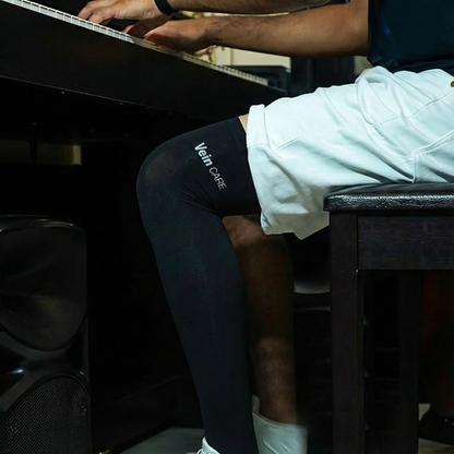 Vein CARE Above Knee Compression Stockings Class 2 for Varicose Veins & DVT, 21 -32 mmHg, Pair