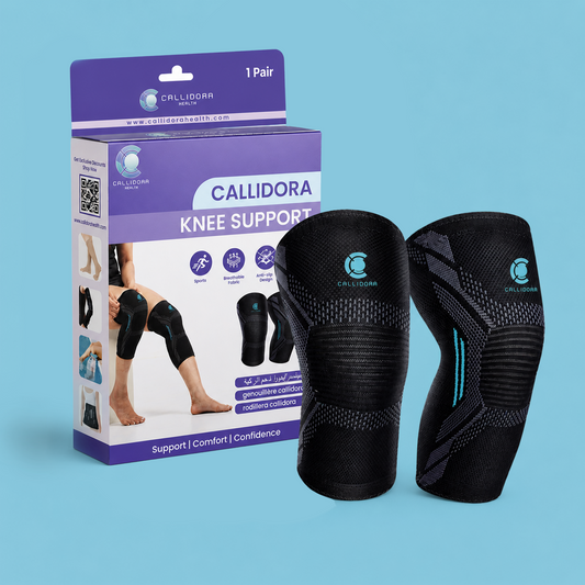 Callidora Knee Support, Compression for Sports, Knee Pain and Recovery, Pair