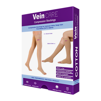 Vein CARE Ankle Compression Socks Class 2, 21-32 mmHg, Pair