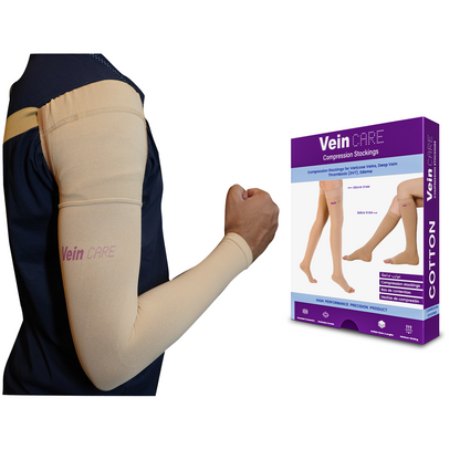 Vein CARE Compression Arm Sleeves, Support for Lymphedema