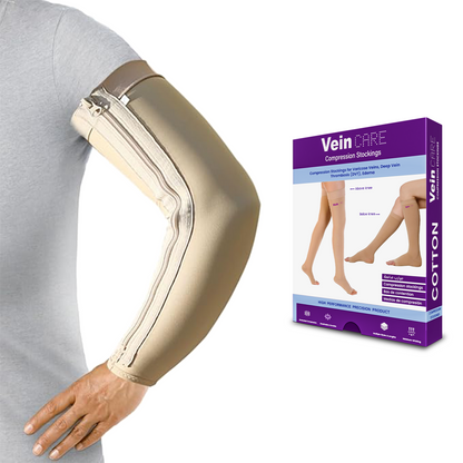 Vein CARE Compression Arm Sleeves, Support for Lymphedema