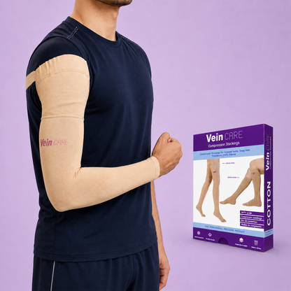 Vein CARE Compression Arm Sleeves, Support for Lymphedema