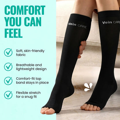 Callidora Compression Stockings for Travel & Pregnancy – Light Support, All-Day Comfort