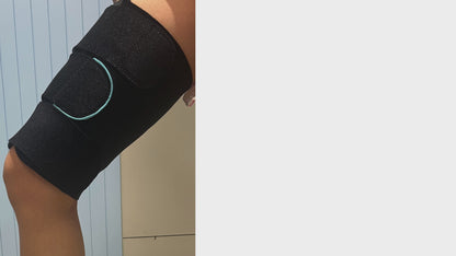 Vein CARE Compression Thigh Wrap, Inelastic for Venous Disease, Wound Care, Lymphedema, Pain Relief, Running, Gym, Sports, 30-50 mmHg, Set of 1